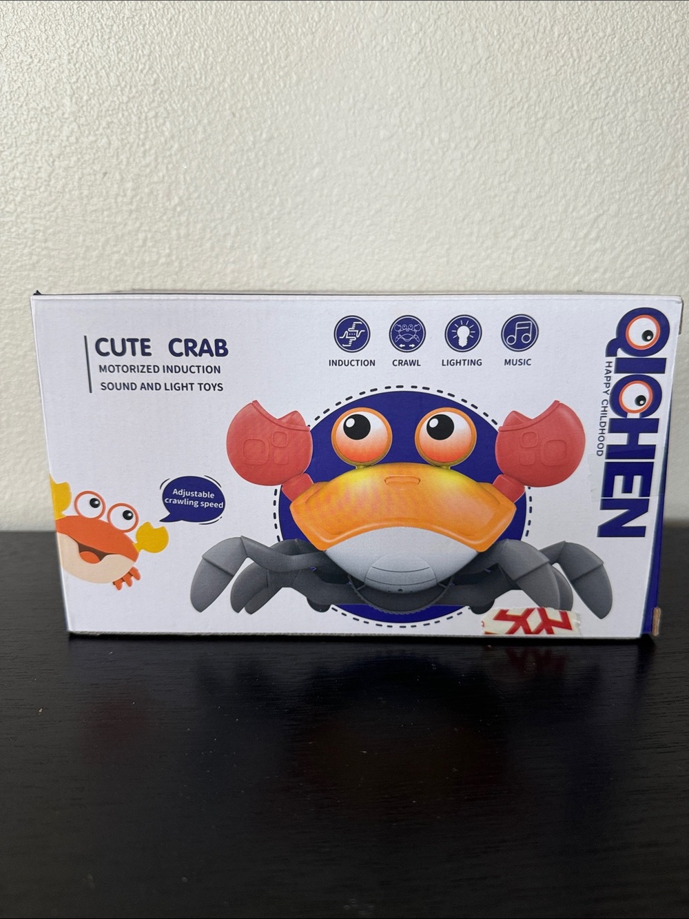 Bright Orange & Red Crab Toy  Follows you With Music - Kids Toys